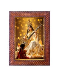 Lord Kartikeya Photo Frame 15X19 Inch Religious Wall & Table Decor Frame | Lord Kartikeya Spiritual Photo Frame For Home, Temple & Office | Decorative Hindu God & Goddess Frame (Pack Of 1) (F18137