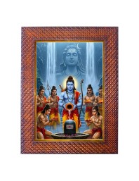Lord Parshuram Photo Frame 17X21 Inch Religious Wall & Table Decor Frame | Lord Parshuram Spiritual Photo Frame For Home, Temple & Office | Decorative Hindu God & Goddess Frame (Pack Of 1) (F18184