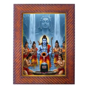 Lord Parshuram Photo Frame 19X23 Inch Religious Wall & Table Decor Frame | Lord Parshuram Spiritual Photo Frame For Home, Temple & Office | Decorative Hindu God & Goddess Frame (Pack Of 1) (F18184