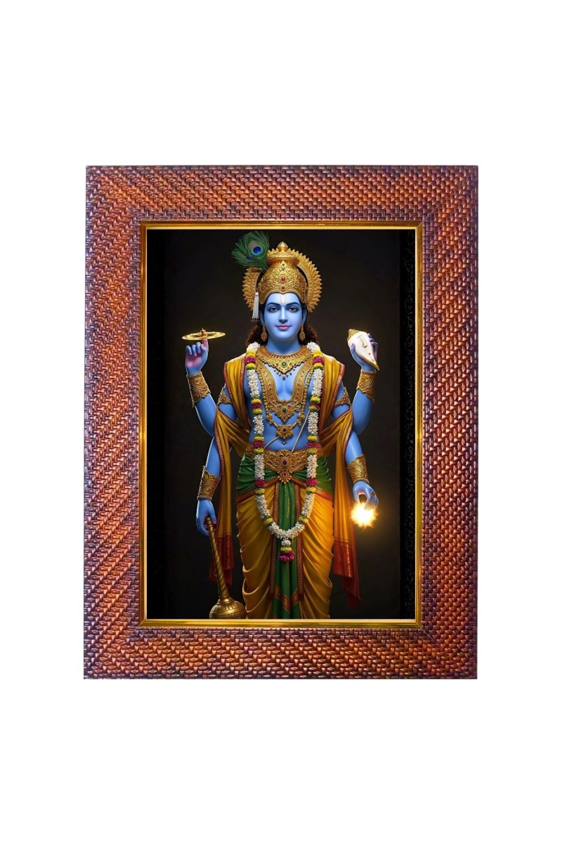 Mata Saraswati Photo Frame 21X25 Inch Religious Wall & Table Decor Frame | Mata Saraswati Spiritual Photo Frame For Home, Temple & Office (F18070X21X25)