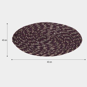 Home Beautiful Wine Polyester Cotton Door Mat Home Beautiful Wine Polyester Cotton Door Mat