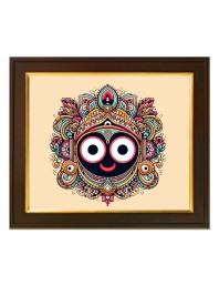 Hitech Sales Kali MATA Ji Religious Wood Photo Frames with Acrylic Sheet (Glass) for Worship/Pooja(photoframe,Multicolour, 10x12 inch