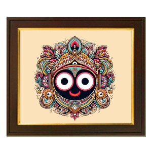 Hitech Sales Kali MATA Ji Religious Wood Photo Frames with Acrylic Sheet (Glass) for Worship/Pooja(photoframe,Multicolour, 10x12 inch