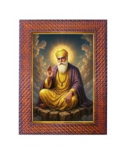 Guru Nanak Photo Frame 13X17 Inch Religious Wall & Table Decor Frame | Guru Nanak Spiritual Photo Frame For Home, Temple & Office | Decorative Hindu God & Goddess Frame (Pack Of 1) (F18239)
