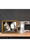 Hi Tech Sales Rabindra Nath Tagore With Gandhi ji(Bapu) Laminated Photo Frame for wall/table, Study & living room, gifts (10 x 12 inch)