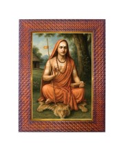 Sri Chaitanyaa Mahaprabhu Photo Frame 13X17 Inch Religious Wall & Table Decor Frame | Sri Chaitanyaa Mahaprabhu Spiritual Photo Frame For Home, Temple & Office (F18330X13X17)