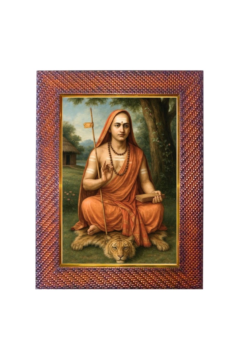 Sri Chaitanyaa Mahaprabhu Photo Frame 21X25 Inch Religious Wall & Table Decor Frame | Sri Chaitanyaa Mahaprabhu Spiritual Photo Frame For Home, Temple & Office (F18330X21X25)