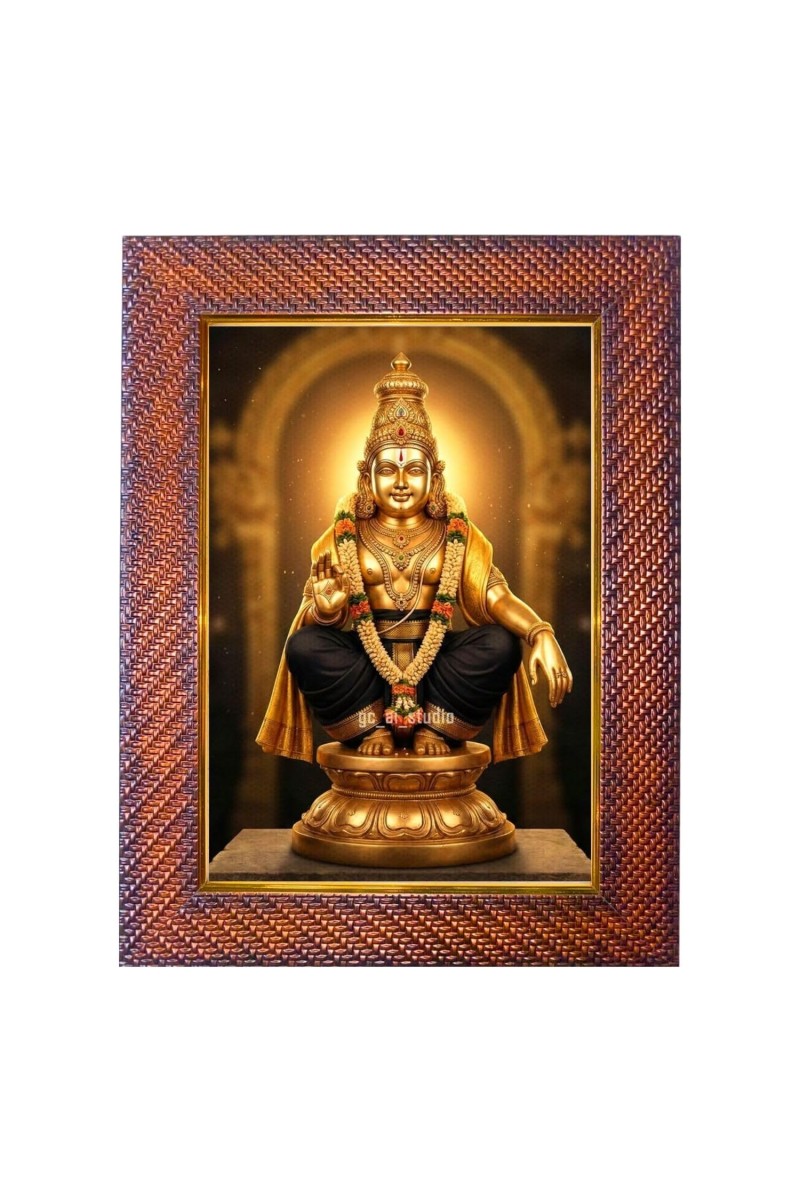 Lord Hanuman Photo Frame Religious Wall & Table Decor Frame | Lord Hanuman Spiritual Photo Frame For Home, Temple & Office | Decorative Hindu God & Goddess Frame (Pack Of 1) (F18216)