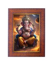 Mata Paravti Lord Ganesha Photo Frame 13X17 Inch Religious Wall & Table Decor Frame | Mata Paravti Lord Ganesha Spiritual Photo Frame For Home, Temple & Office (F18141X13X17)