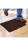 Home Beautiful Brown Cotton Blend Door Mat
