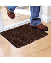 Home Beautiful Brown Cotton Blend Door Mat