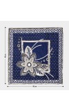 Home Beautiful Blue Microfiber Cushion Cover