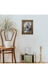 Hitech Sales Little Jesus and His Mother golden photo frame