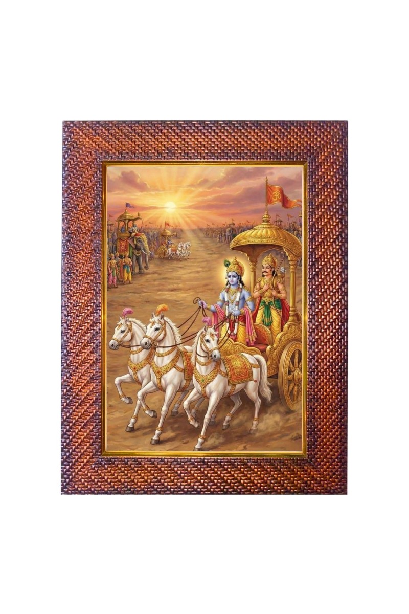 Lord Parshuram Photo Frame 17X21 Inch Religious Wall & Table Decor Frame | Lord Parshuram Spiritual Photo Frame For Home, Temple & Office | Decorative Hindu God & Goddess Frame (Pack Of 1) (F18185