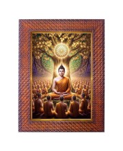 Gautama Budhha Photo Frame 13X17 Inch Religious Wall & Table Decor Frame | Gautama Budhha Spiritual Photo Frame For Home, Temple & Office (F18197X13X17)