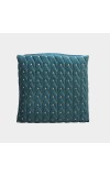 Home Beautiful Teal Blue Polyester Cushion Cover