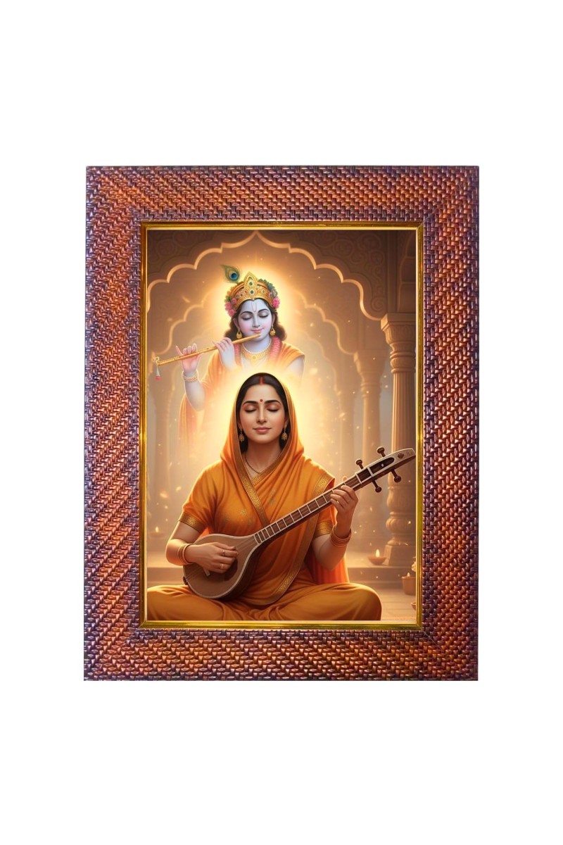 Saint Tulsidas Photo Frame Religious Wall & Table Decor Frame | Saint Tulsidas Spiritual Photo Frame For Home, Temple & Office | Decorative Hindu God & Goddess Frame (Pack Of 1) (F18413