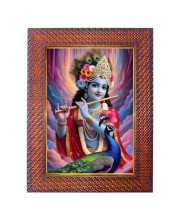 Lord Shani Dev Photo Frame 13X17 Inch Religious Wall & Table Decor Frame | Lord Shani Dev Spiritual Photo Frame For Home, Temple & Office | Decorative Hindu God & Goddess Frame (Pack Of 1) (F18110