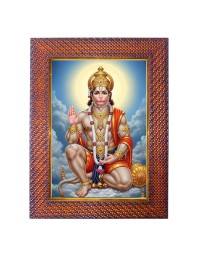Lord Ganesha Photo Frame 15X19 Inch Religious Wall & Table Decor Frame | Lord Ganesha Spiritual Photo Frame For Home, Temple & Office | Decorative Hindu God & Goddess Frame (Pack Of 1) (F18098)