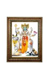 HI Tech Sale Lord vishnu picture frame photo for puja wall art portrait image spiritual framed home decor guru divine (8 x 10)