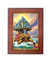 Lord Krishna Photo Frame 19X23 Inch Religious Wall & Table Decor Frame | Lord Krishna Spiritual Photo Frame For Home, Temple & Office | Decorative Hindu God & Goddess Frame (Pack Of 1) (F18158)