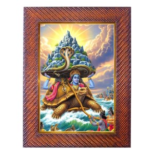 Lord Krishna Photo Frame Religious Wall & Table Decor Frame | Lord Krishna Spiritual Photo Frame For Home, Temple & Office | Decorative Hindu God & Goddess Frame (Pack Of 1) (F18159) Lord Krishna Photo Frame Religious Wall & Table Decor Frame | Lord Krishna Spiritual Photo Frame For Home, Temple & Office | Decorative Hindu God & Goddess Frame (Pack Of 1) (F18159)