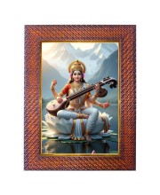 Lord Kartikeya Photo Frame 19X23 Inch Religious Wall & Table Decor Frame | Lord Kartikeya Spiritual Photo Frame For Home, Temple & Office | Decorative Hindu God & Goddess Frame (Pack Of 1) (F18138