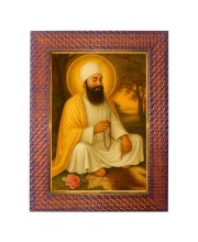 Lord Agni Dev Photo Frame 17X21 Inch Religious Wall & Table Decor Frame | Lord Agni Dev Spiritual Photo Frame For Home, Temple & Office | Decorative Hindu God & Goddess Frame (Pack Of 1) (F18354)