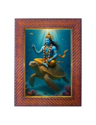 Gautama Buddha Photo Frame 19X23 Inch Religious Wall & Table Decor Frame | Gautama Buddha Spiritual Photo Frame For Home, Temple & Office (F18187X19X23)