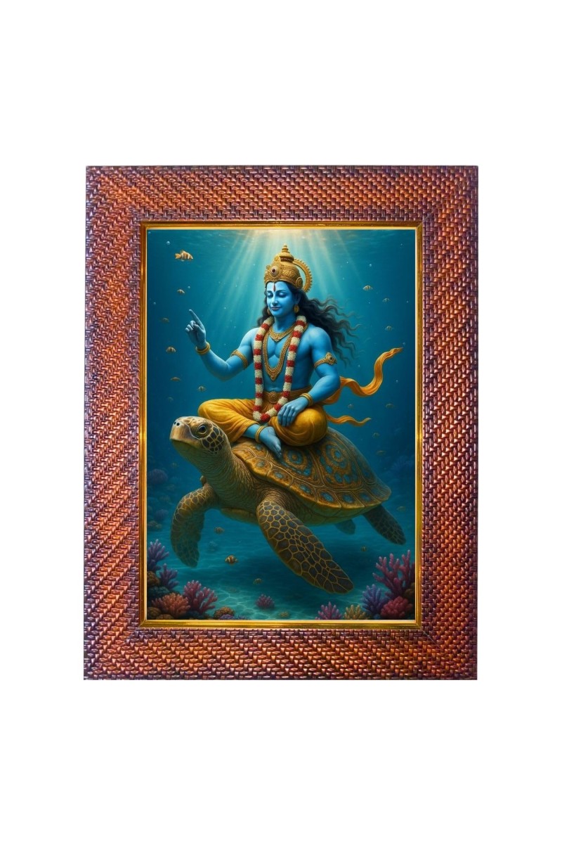 Gautama Buddha Photo Frame 13X17 Inch Religious Wall & Table Decor Frame | Gautama Buddha Spiritual Photo Frame For Home, Temple & Office (F18187X13X17)