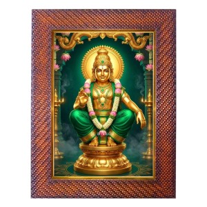 Lord Hanuman Photo Frame 15X19 Inch Religious Wall & Table Decor Frame | Lord Hanuman Spiritual Photo Frame For Home, Temple & Office | Decorative Hindu God & Goddess Frame (Pack Of 1) (F18217)