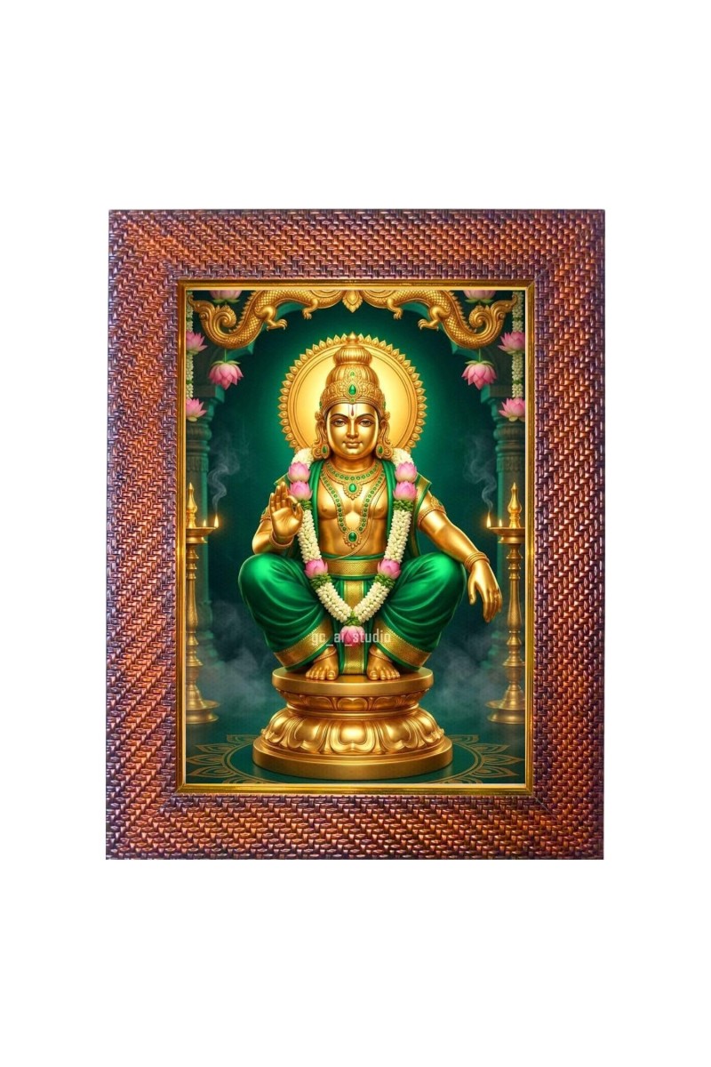 Lord Hanuman Photo Frame Religious Wall & Table Decor Frame | Lord Hanuman Spiritual Photo Frame For Home, Temple & Office | Decorative Hindu God & Goddess Frame (Pack Of 1) (F18217)