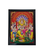 Hitech Narasimha 3D Laminated Photo Frame - Perfect Décor for Walls, Tables, and Sacred Spaces. Great for Gifts, Puja, and Elevating Living Room Ambiance