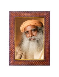 Pujya Morari Bapu Photo Frame Religious Wall & Table Decor Frame | Pujya Morari Bapu Spiritual Photo Frame For Home, Temple & Office | Decorative Hindu God & Goddess Frame (Pack Of 1) (
