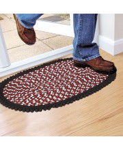 Home Beautiful Black Polyester Door Mat