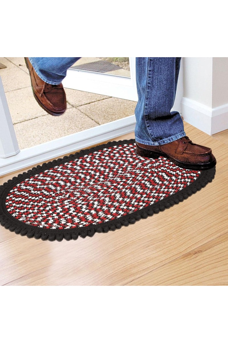 Home Beautiful Black Polyester Door Mat
