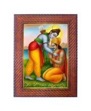 Lord Subrahmanya Photo Frame 13X17 Inch Religious Wall & Table Decor Frame | Lord Subrahmanya Spiritual Photo Frame For Home, Temple & Office (F18366X13X17)