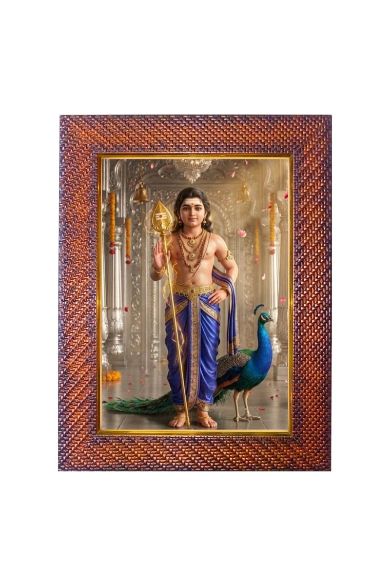 Mata Parvati Lord Shiva Photo Frame 17X21 Inch Religious Wall & Table Decor Frame (F18145X17X21)