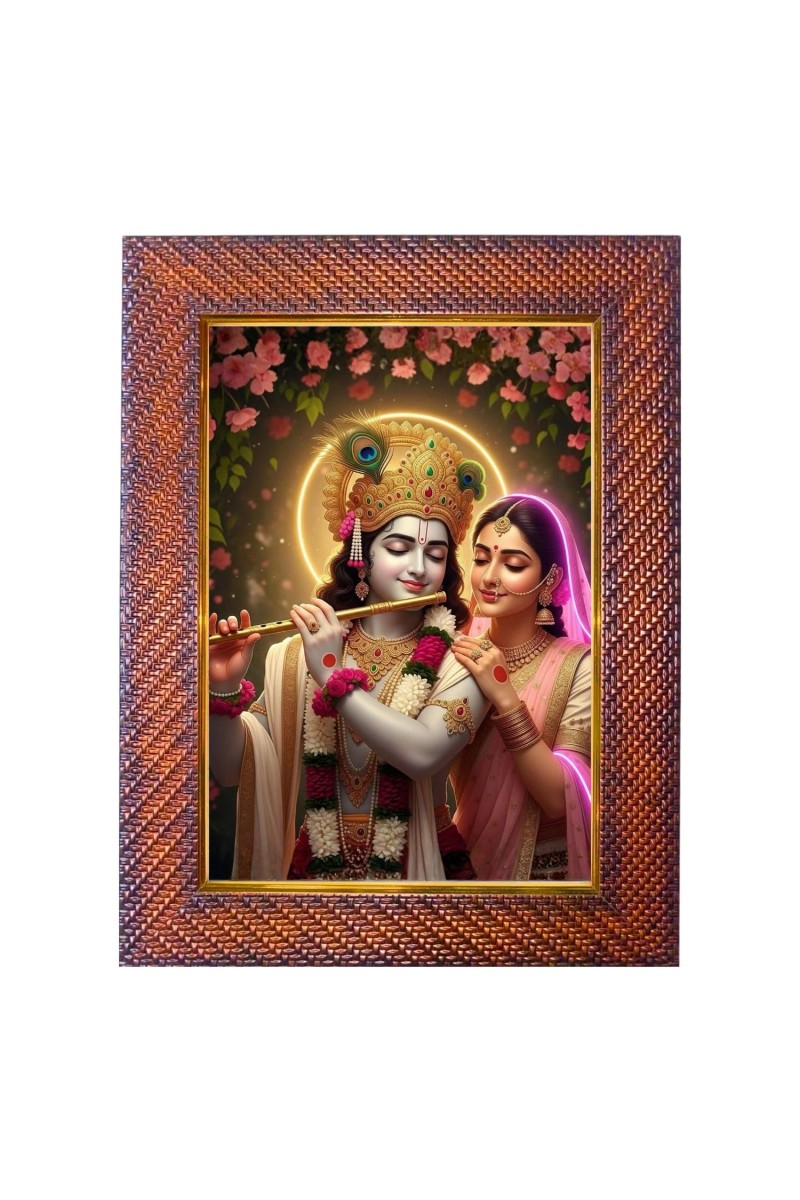 Lord Hanuman Photo Frame Religious Wall & Table Decor Frame | Lord Hanuman Spiritual Photo Frame For Home, Temple & Office | Decorative Hindu God & Goddess Frame (Pack Of 1) (F18088)