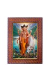 Maa Durga Photo Frame 17X21 Inch Religious Wall & Table Decor Frame | Maa Durga Spiritual Photo Frame For Home, Temple & Office | Decorative Hindu God & Goddess Frame (Pack Of 1) (F18123)