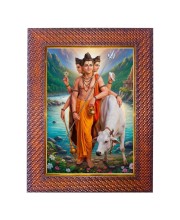 Maa Durga Photo Frame 17X21 Inch Religious Wall & Table Decor Frame | Maa Durga Spiritual Photo Frame For Home, Temple & Office | Decorative Hindu God & Goddess Frame (Pack Of 1) (F18123)