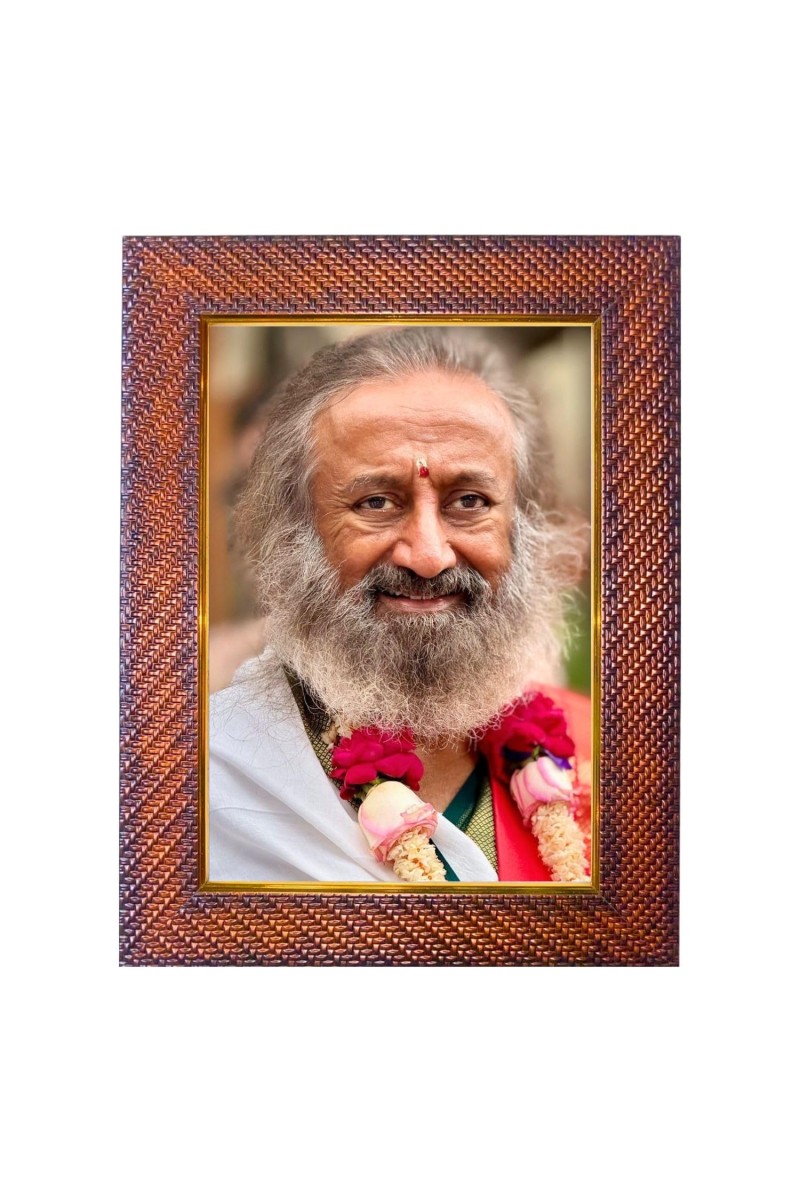 Sri Sri Ravi Shankar Photo Frame 17X21 Inch Religious Wall & Table Decor Frame | Sri Sri Ravi Shankar Spiritual Photo Frame For Home, Temple & Office (F18307X17X21)
