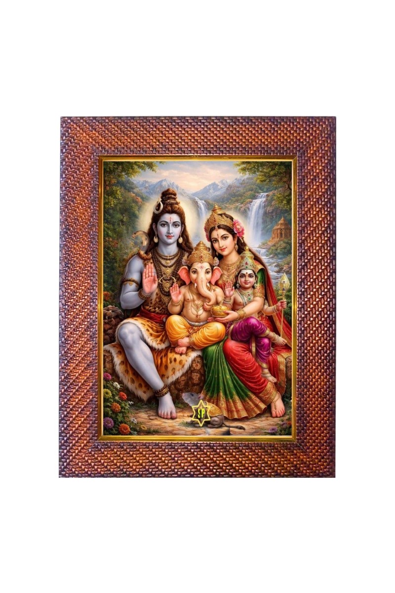 Lord Vishnu Mastya Avatar Photo Frame 17X21 Inch Religious Wall & Table Decor Frame | Lord Vishnu Mastya Avatar Spiritual Photo Frame For Home, Temple & Office (F18153X17X21)