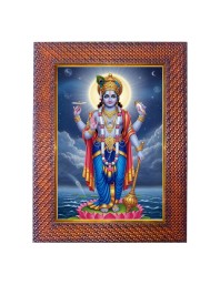 Radha Krishna Photo Frame 17X21 Inch Religious Wall & Table Decor Frame | Radha Krishna Spiritual Photo Frame For Home, Temple & Office | Decorative Hindu God & Goddess Frame (Pack Of 1) (F18081)