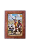 Lord Ram Maa Sita Photo Frame Religious Wall & Table Decor Frame | Lord Ram Maa Sita Spiritual Photo Frame For Home, Temple & Office | Decorative Hindu God & Goddess Frame (Pack Of 1) (