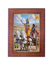 Lord Ram Maa Sita Photo Frame Religious Wall & Table Decor Frame | Lord Ram Maa Sita Spiritual Photo Frame For Home, Temple & Office | Decorative Hindu God & Goddess Frame (Pack Of 1) (