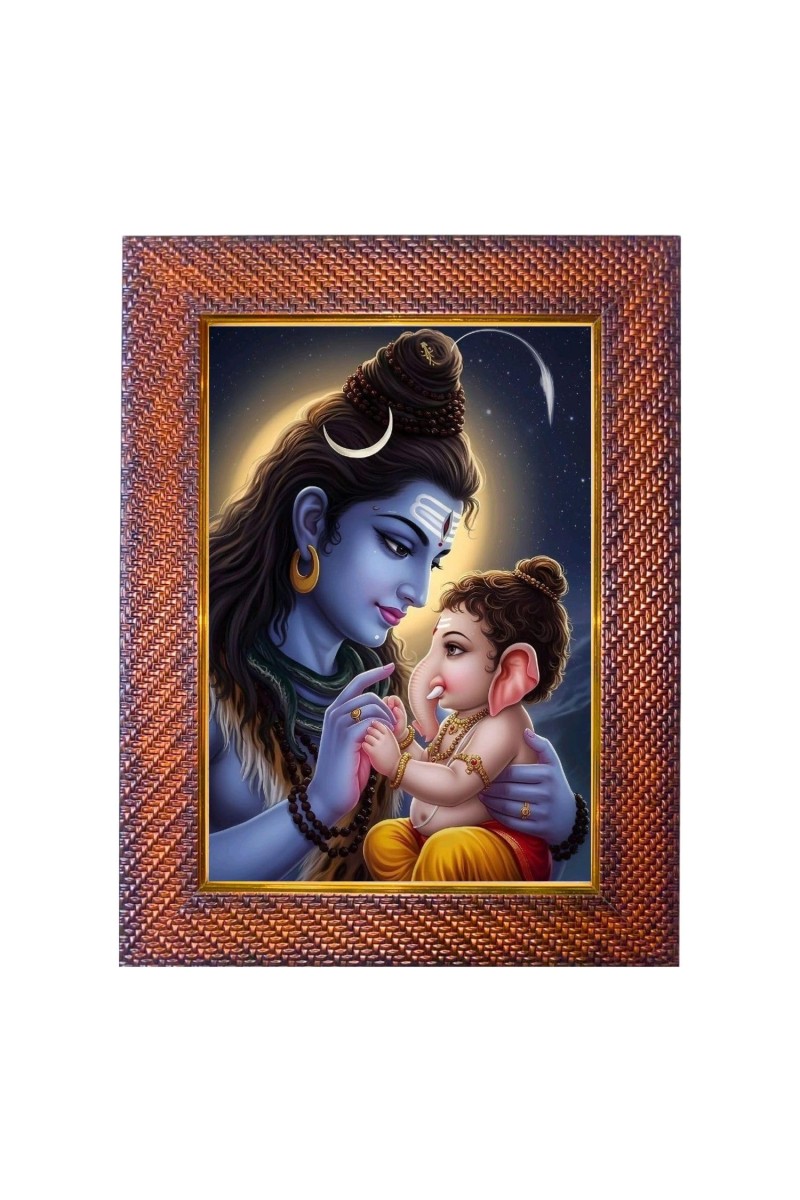 Lord Vishnu Mastya Avatar Photo Frame 21X25 Inch Religious Wall & Table Decor Frame | Lord Vishnu Mastya Avatar Spiritual Photo Frame For Home, Temple & Office (F18150X21X25)