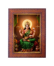Mata Saraswati Photo Frame 21X25 Inch Religious Wall & Table Decor Frame | Mata Saraswati Spiritual Photo Frame For Home, Temple & Office (F18133X21X25)