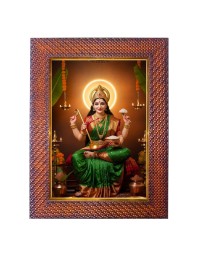 Mata Saraswati Photo Frame 17X21 Inch Religious Wall & Table Decor Frame | Mata Saraswati Spiritual Photo Frame For Home, Temple & Office (F18133X17X21)