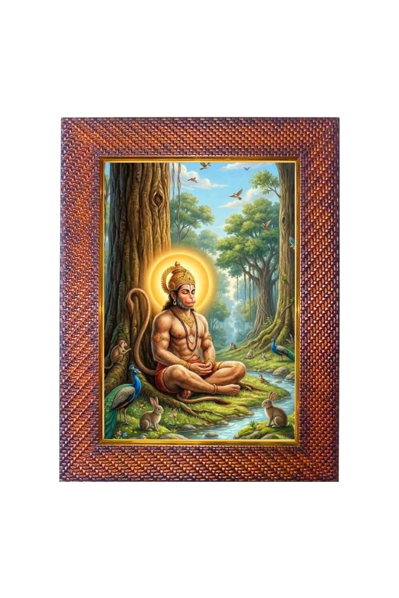 Mata Ganga Photo Frame 17X21 Inch Religious Wall & Table Decor Frame | Mata Ganga Spiritual Photo Frame For Home, Temple & Office (F18229X17X21)